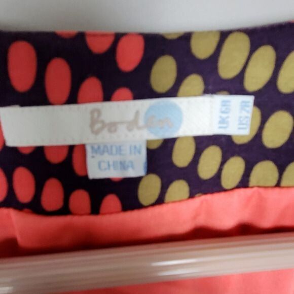 Boden Geometric Dot Wrap Dress Silk Blend 2 XS - Picture 2 of 9